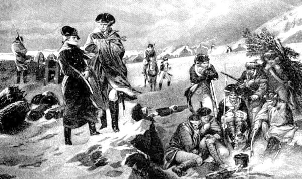 General Washington and his Troops arrive at Valley Forge