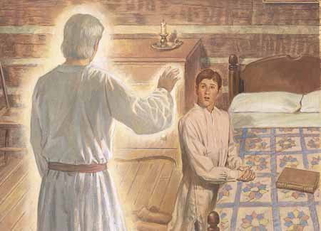 According to Joseph Smith, the Angel Moroni Appears to Him and Gives him a Record of Gold Plates