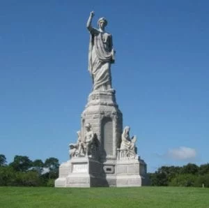 The Monument of the Forefathers (The Matrix of Liberty) was Dedicated