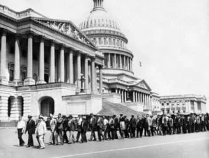 Bonus Marchers Evicted by U.S. Army Under President Hoover's Order