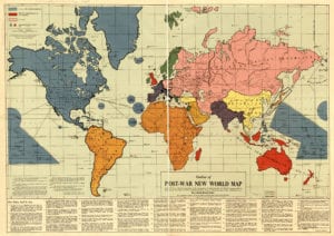 Map for a New World Order on 1941 Communist World Planning - The North American Union