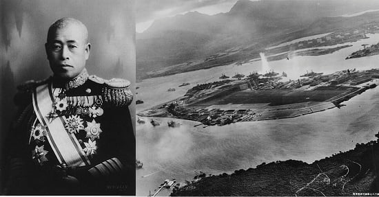 Admiral Isoroku Yamamoto Sent a Radio Message (Intercepted by Station H in Hawaii) to Admiral Chuichi Nagumo about Surprise Attack on Pearl Harbor