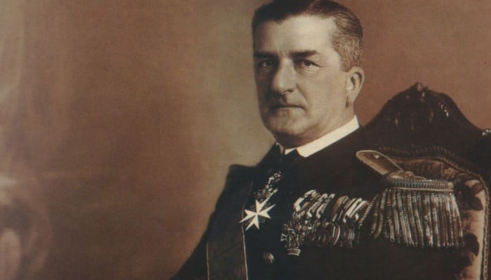 Hungarian Admiral and Statesman, Miklós Horthy, Has Conference with Hitler