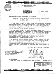 Operation Northwoods: A Proposed False Flag Operation to Fly Planes into US Buildings and Blame Castro