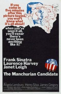 The Hollywood Suspense Thriller, "The Manchurian Candidate" is Released about a Brainwashed (MKULTRA) Agent Assassin