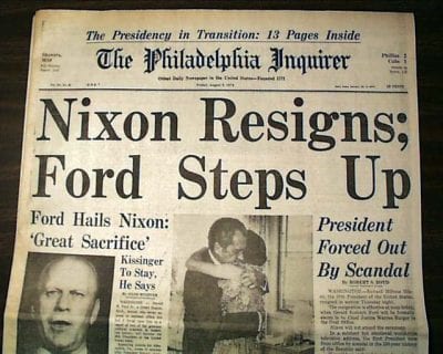 Nixon Announces his Resignation