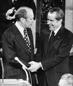 President Ford Pardons Impeached President Nixon Before he Could be Tried for Conspiracy