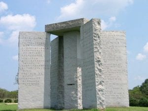 The Georgia Guidestones, a New World Order Monument with their 10 Commandments, Including a 90% Population Reduction, is Erected
