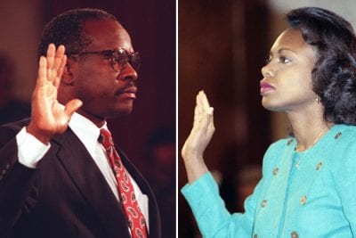 Supreme Court Nominee Clarence Thomas and Sexual Harassment Accuser Anita Hill Begin Testimony Before the Senate Judiciary Committee