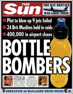 Liquid bomb plot
