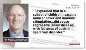 Neurologist Andrew Zimmerman Fired by DOJ for Change of Opinion on Vaccine-Autism Connection