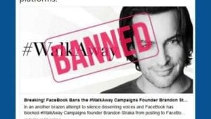 #WalkAway Campaign Founder Brandon Straka Banned From Facebook