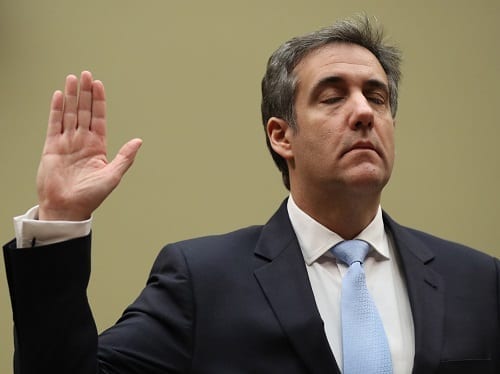 Cohen Testifies to Congress: Accused Of Perjury, Making “Numerous Willfully And Intentionally False Statements” During Testimony