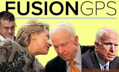 Hillary Clinton Hired FusionGPS through Various Fronts, for the Phony Steele Dossier that would be Used in the Russian Collusion Hoax