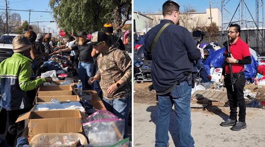 Since Feeding the Homeless is Illegal in Dallas, Activists Carry AR-15s to Give Out Food, Supplies