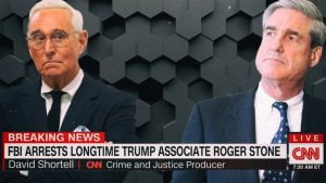 Conservative activist and President Trump confidant Roger Stone was arrested in a pre-dawn raid by dirty cop Robert Mueller