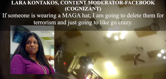 Project Veritas Undercover Video: Facebook Content Moderator: ‘If Someone is Wearing a MAGA Hat, I Am Going to Delete Them For Terrorism’