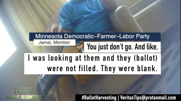 Project Veritas Exposes Ballot Harvesting Cheat Scheme in Minnesota Connected to Ilhan Omar