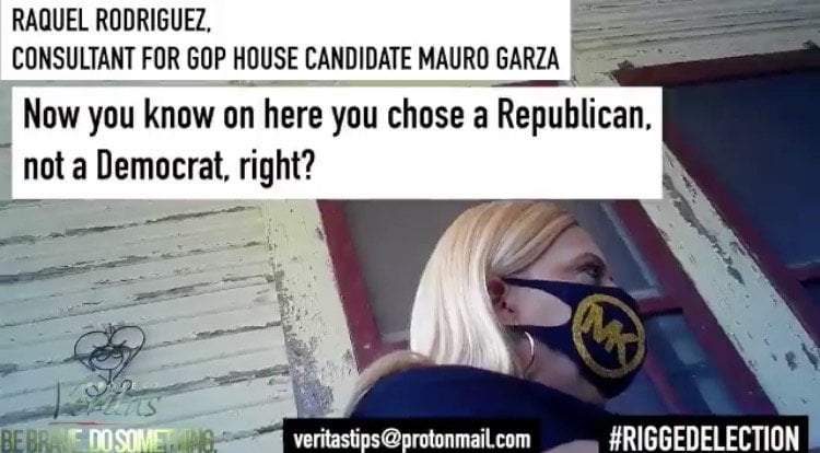 Texas “Republican” Consultant and ‘Ballot Chaser’ ILLEGALLY Pressures Voter to Change Vote to Democrat Candidate with GIFT!