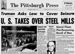 Truman Authorizes the Seizure of United States Steel Mills