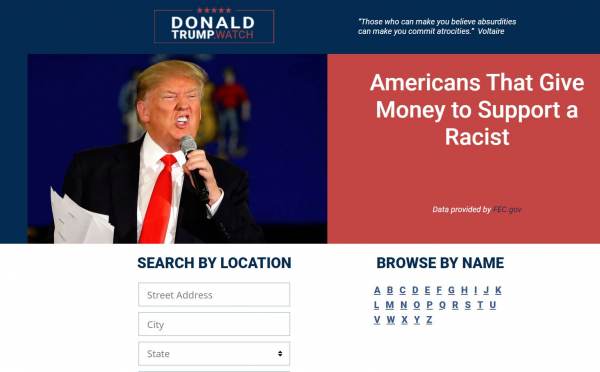 REPORT: Mysterious “Donald Trump Watch” Website Reveals Addresses of Local Trump Donors for Antifa and BLM Terrorist Targeting