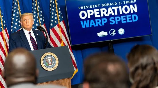 President Trump officially announced Operation Warp Speed to Accelerate Manufacturing and Distribution of COVID-19 Vaccines