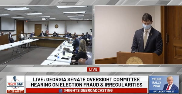 Georgia Senate Government Oversight Committee holds a Meeting on State Elections Processes