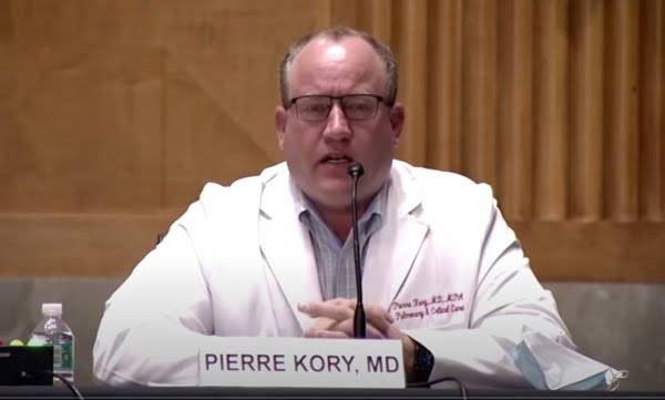 Dr. Pierre Kory testifies to Senate Committee about Ivermectin