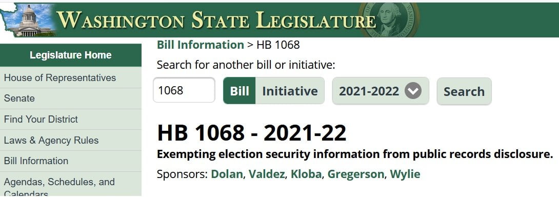 Washington State Democrats Propose Legislation to Ensure They Win All Future Elections and Prevent Any Public Disclosure of Fraud