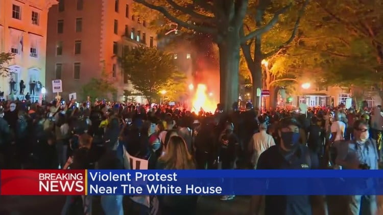 At least 60 Secret Service Members Injured during George Floyd Protests in DC as BLM Rush White House