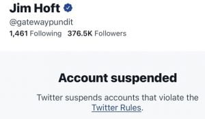 Gateway Pundit Suspended Indefinitely from Twitter After Releasing TCF Center Fraud Video