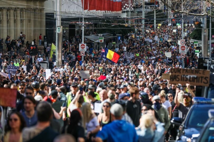 Thousands Of Australians Protest Tyrannical Lockdown, Hundreds Arrested