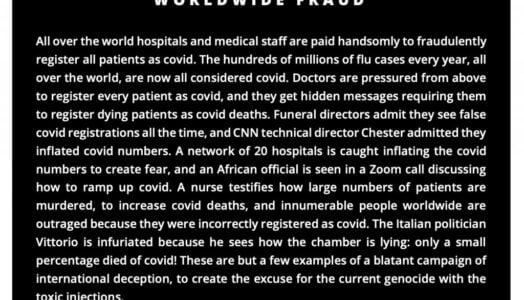 The Vaccine Death Report: Evidence of millions of deaths and serious adverse events from Covid Vax