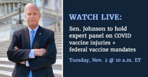 Senator Johnson holds Expert Panel on Vaccine Injuries