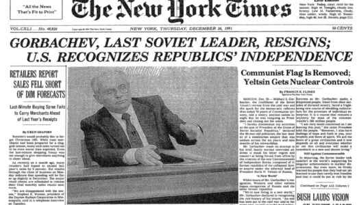 Gorbachev’s Resignation Marked the end of USSR (The Phony Collapse of the Soviet Union)