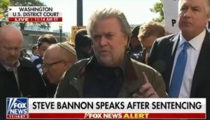Steve Bannon Sentenced to 4 Months in Federal Prison by DC Judge for Ignoring J6 Show Trial Subpoena